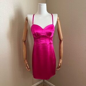 Wild Fable Fuchsia Satin Top